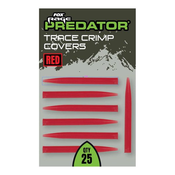 Fox Rage Predator Red Trace Crimp Covers Zúžené Gumené Objímky 25ks