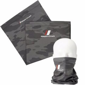 Major Craft UV-Cut Face Guard Tmavosivá Camo šatka na krk