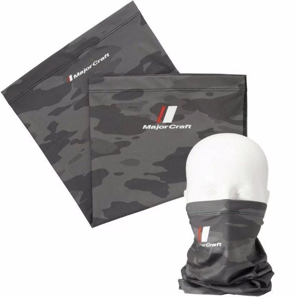 Major Craft UV-Cut Face Guard Tmavosivá Camo šatka na krk