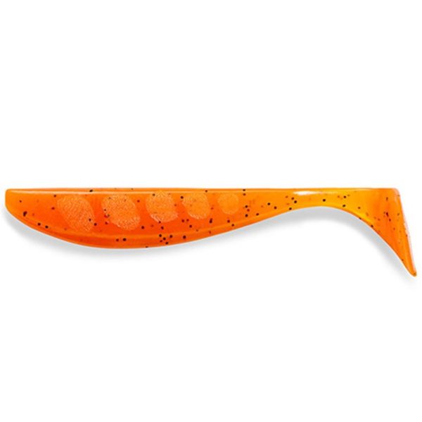 FISHUP Wizzle Shad 7,62cm (8ks), #049 - Orange Pumpkin/Black Plastová nástraha