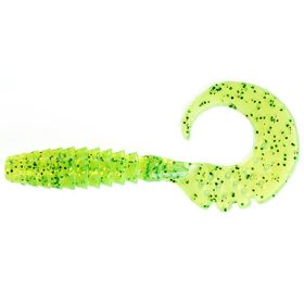   FISHUP Fancy Grub 6,35cm (10pcs.), #026 - Flo Chartreuse/Green Plastová nástraha