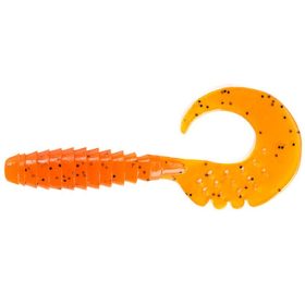   FISHUP Fancy Grub 6,35cm (10pcs.), #049 - Orange Pumpkin/Black Plastová nástraha