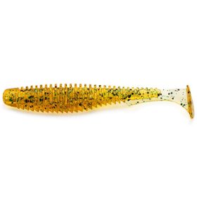   FISHUP U-Shad 6,35cm (9ks), #036 - Caramel/Green & Black Plastová nástraha