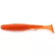 FISHUP U-Shad 10,16cm (8ks.), #049 - Orange Pumpkin/Black Plastová nástraha