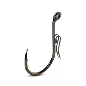   Uni Cat BTX-88 Bait Gripper 6/0 Füles, Szakállas Egyágú Harcsázó Horog 4db