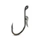 Uni Cat BTX-88 Bait Gripper 8/0 Füles, Szakállas Egyágú Harcsázó Horog 4db