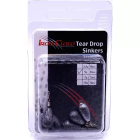 Iron Claw Tear Drop Shot Sinker Ólom 5gr 6db