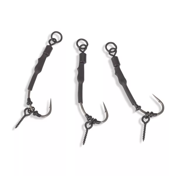 Anaconda Piercer Ronnie Rig Curve Shank 4 Füles, Szakállas Pontyozó Horog 3db