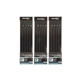   Matrix X5 F1 Pellet Rigger Band Rigs 18 15cm Füles, Szakáll Nélküli Monofil Előkötött Horog Csaligyűrűvel 8db