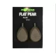 Korda Flat Pear Inline Blister Bojlové olovo 112gr 2ks