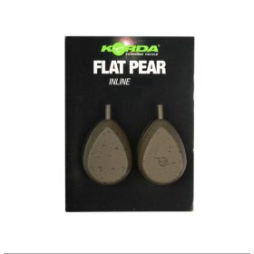 Korda Flat Pear Inline Blister Bojlové olovo 142gr 2ks