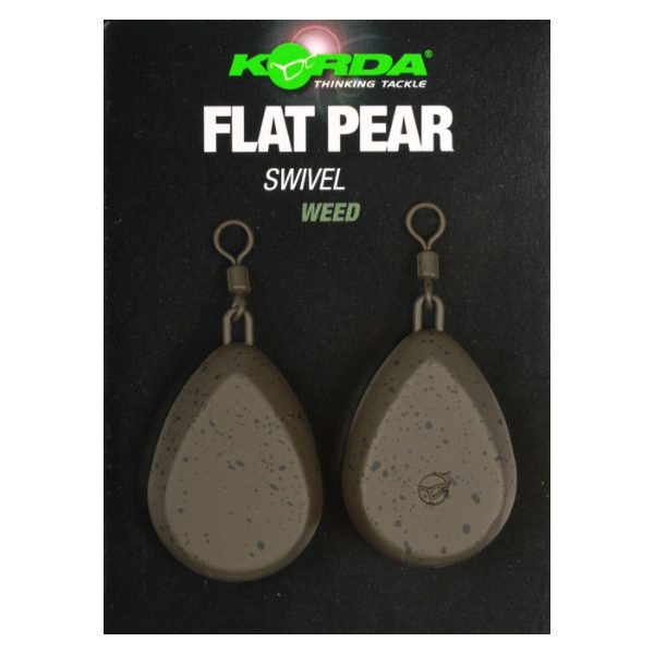 Korda Flat Pear Swivel Blister Boilies Olovo 142gr 2ks
