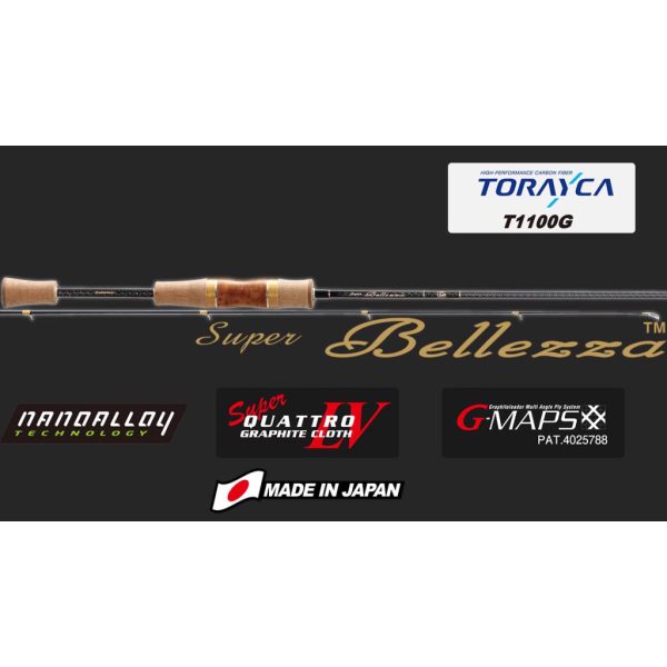 Graphiteleader Super Bellezza 18 GSBS-602XUL R 1,83m 0,4-3,5gr 2-dielny prívlačový prút