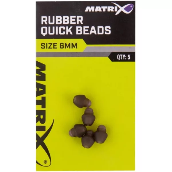 Matrix 6mm Rubber Quick Bead Gumená korálka s rýchlospojkou 5ks