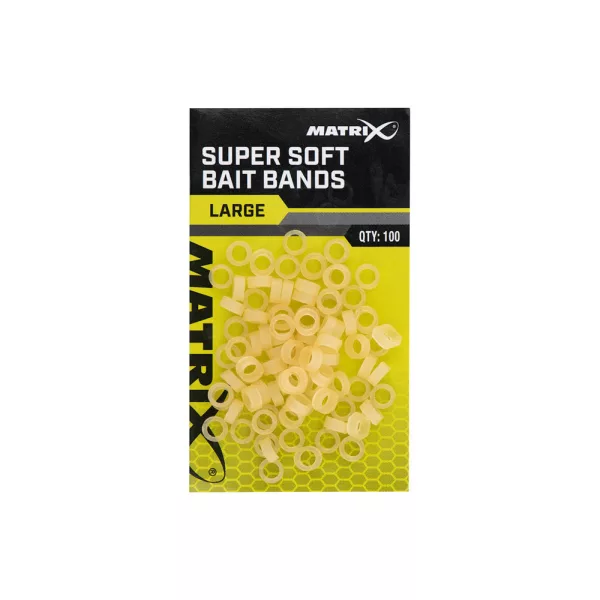 Matrix Super Soft Bait Bands Veľké Peletové Krúžky 100ks