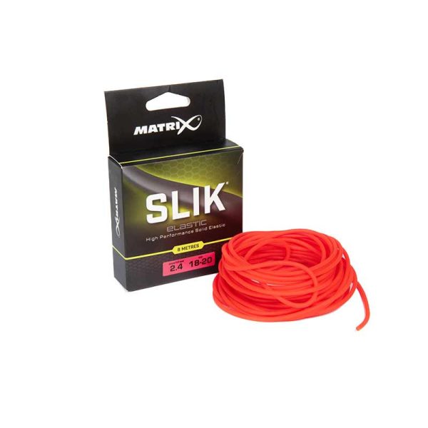 Matrix Slik Elastic Červená 2,4mm 8m Plná Guma na Bič