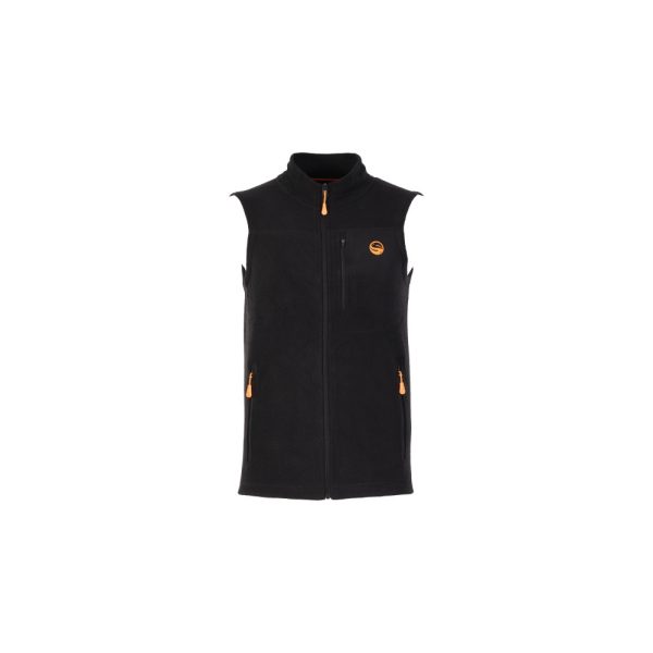 Guru Fleece Gilet Vlnená Čierna Vesta 3XL