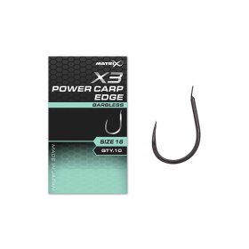   Matrix X3 Power Carp Edge 10 Barbless plochý, bez protihrotu Háčik 10ks