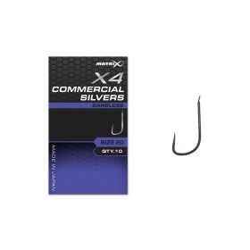   Matrix X4 Commercial Silvers 16 Bezhrotý háčik s lopatkou 10ks