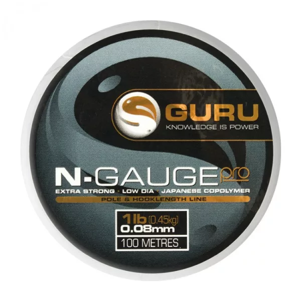 Guru N-Gauge Pro vlasec - 1.5lb - 0.09mm - 100m