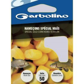   GARBOLINO SPECIAL GOLD CORN HTN 8 (SIZE 8 LINE 0,20mm) predviazaný háčik