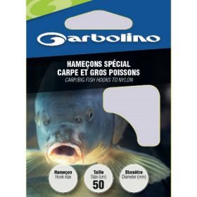   GARBOLINO CARP/BIG FISH HTN 6 (SIZE 6 LINE 0,22mm) predviazaný háčik