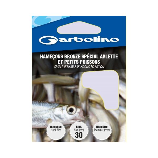 GARBOLINO SMALL FISH/BLEAK BRONZE 18 (SIZE 18 LINE 0,08mm) predviazaný háčik