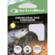 Garbolino Forged Black Reversed Hooks To Fluorocarbon 10 s lopatkou, monofilný naviazaný háčik s protihrotom 10ks