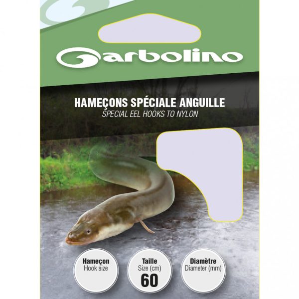 Garbolino - SPECIAL EEL L26 H6 - Monofilný predviazaný háčik - Predviazaný háčik - Háčik s protihrotom, Háčik s lopatkou