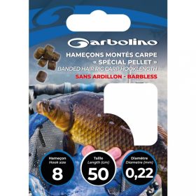   Garbolino Special Pellet Carp Hook To Nylon 0,20mm 50cm, háčik 10 (lopatka) bez protihrotu, 10ks