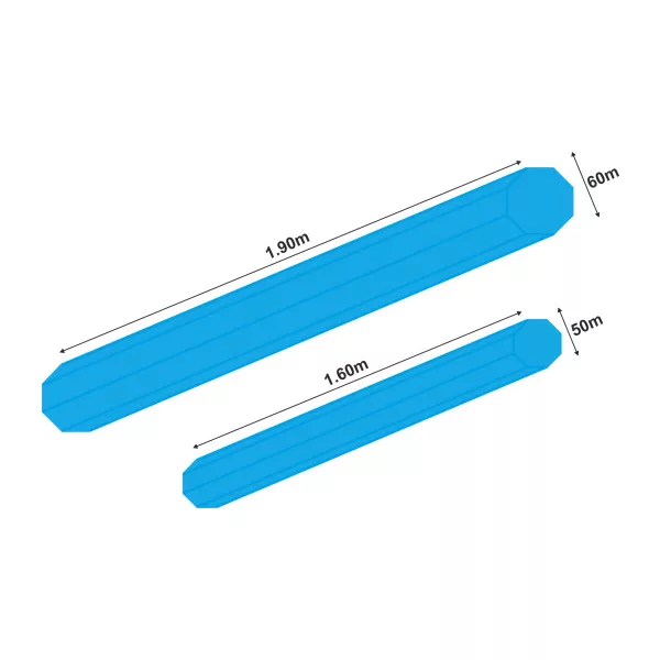 GARBOLINO TUBE PROTECTION OCTOGONAL ANTI-UV prepravná trubica 1,90m x 60mm