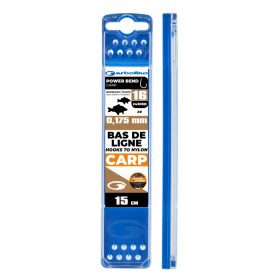   Garbolino Competition Hooks To Nylon 12 S lopatkou, Bez protihrotu Power Bend Carp Monofil Predviazaný Háčik 8db