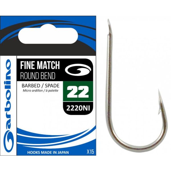 Garbolino 2220NI 14 háčik / FINE MATCH / ROUND BEND