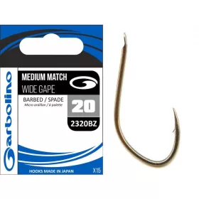 Garbolino 2320BZ háčik 20 / MEDIUM MATCH / WIDE GAPE