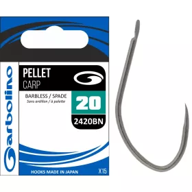   Garbolino - COMMERCIAL MATCH HOOKS - PELLET CARP 2420BN - BARBLESS 20 háčik