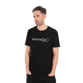 Matrix Large Fade Logo Fekete-Szürke Póló XL