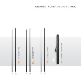   Guru Aventus Carp Pack Topset Súprava s taškou na topsety s tvrdou stenou