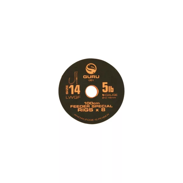 Guru LWGF Feeder Special Rig naviazaný háčik - 100cm - veľkosť 18