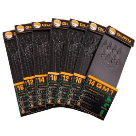   GURU QM1 STANDARD HAIR READY RIGS 4 Size predviazaný háčik QM1 (10 - 0.22MM)
