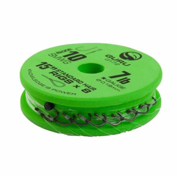 GURU SUPER MWG STANDARD HAIR READY RIGS 15 Size 14 (0.17mm) predviazaný háčik