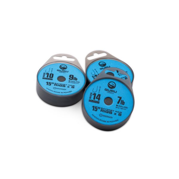 Guru SMWG Bayonet Rig 10 Háčik s očkom, bez protihrotu, monofilný nadväzec 8ks