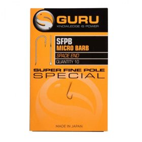   Guru Super Fine Pole háčik veľkosť 22 (Barbed/Spade End) - háčik