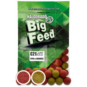   Haldorádó Big Feed C21 Boilie Jahoda-Ananás 700gr 24mm Boilie
