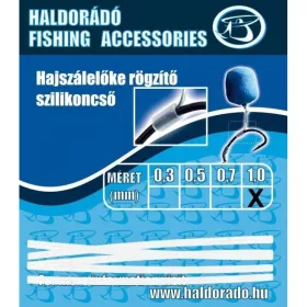   Haldorádó Silikónová trubica na upevnenie vlasového nadväzca 0,3mm 5ks