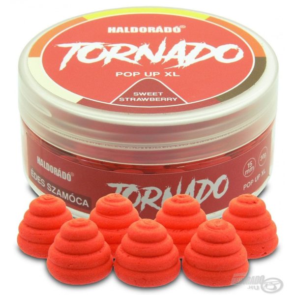 Haldorádó TORNADO Pop Up XL 15 mm - Sladká Jahoda