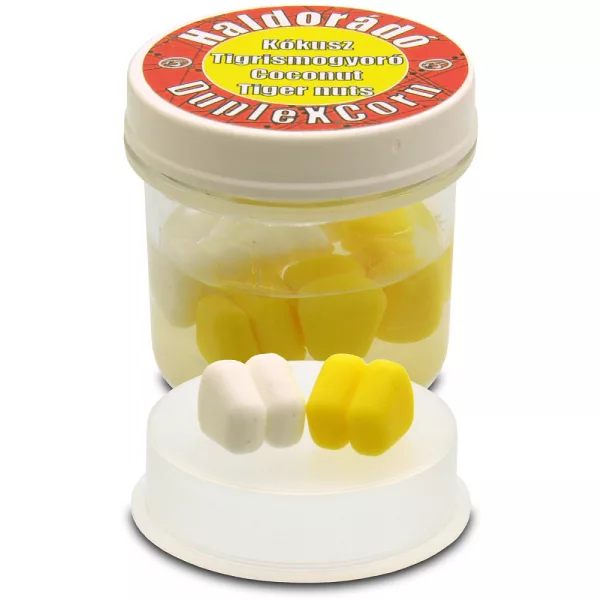 Haldorádó DupleXCorn Kokosovo-Tigrí Orech 8ks/krabička 10x9x9,5mm gumená kukurica
