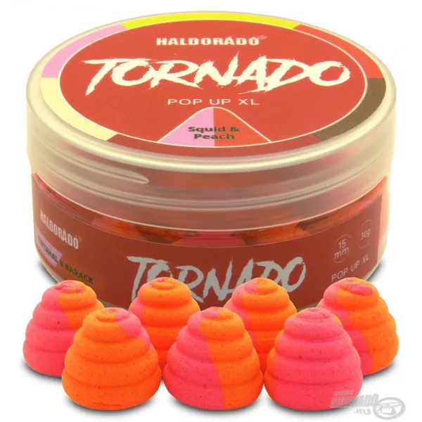 Haldorádó TORNADO Pop Up XL 15 mm - Chobotnica & Broskyňa