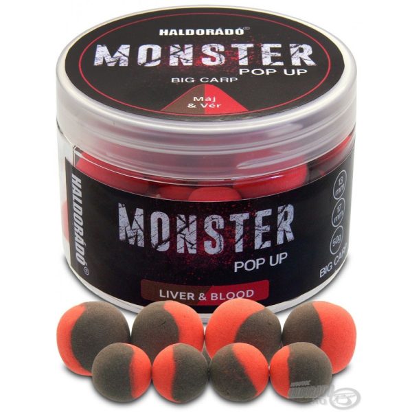 Haldorádó MONSTER Pop Up Big Carp 13, 17 mm - Pečeň a Krv