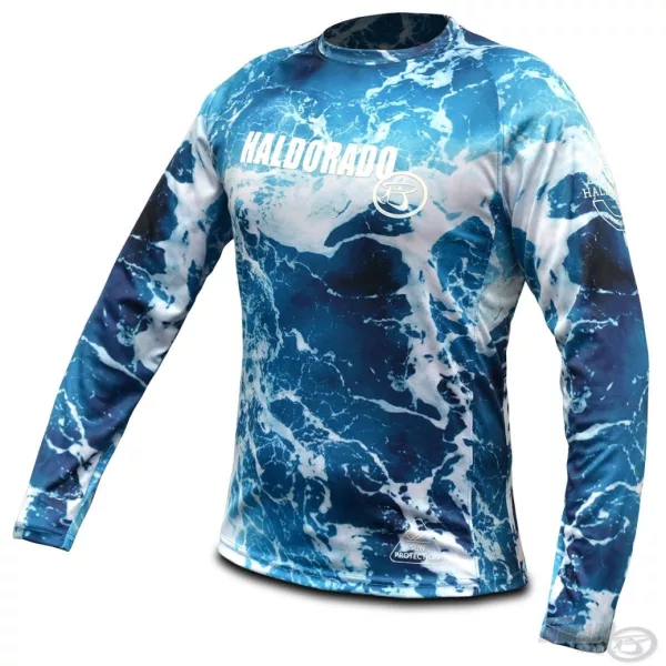 Haldorádó Letné Tričko s Dlým Rukávom Camou Blue XS
