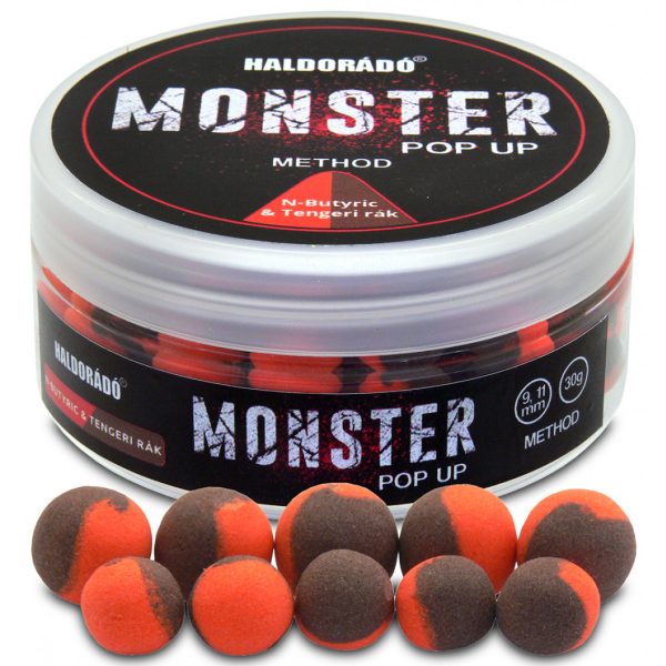 Haldorádó Monster Pop Up Method Maslová kyselina-Morský rak 30gr 9-11mm
